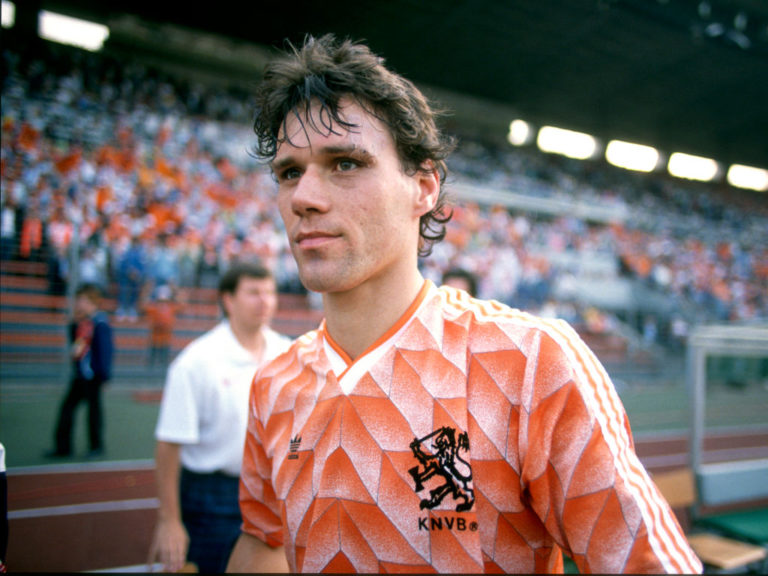 25 June 1988 Munich - UEFA European Football Championship Final - Netherlands v USSR - Marco van Basten of Netherlands after the match (photo by Ma...