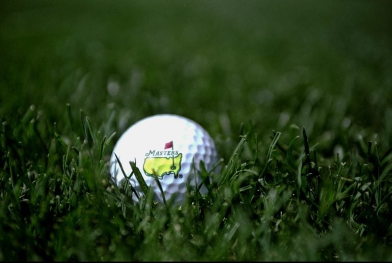 5 Apr 1999:  A ball Masters golf ball displays the length of the new rough increased to 1 3/8 of an Inch before the 1999 US Masters at the Augusta ...