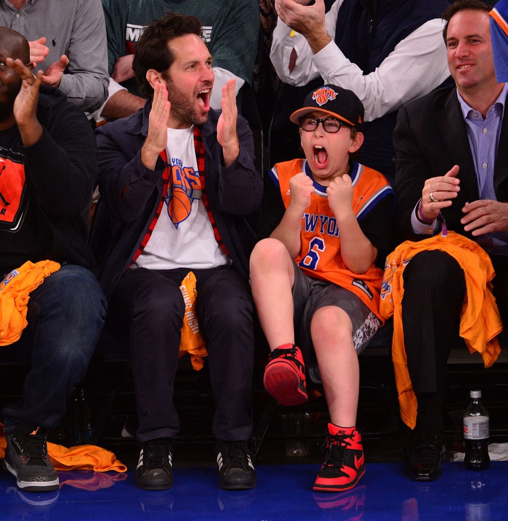 Celebrities Attend The Milwaukee Bucks Vs. The New York Knicks - October 30, 2013