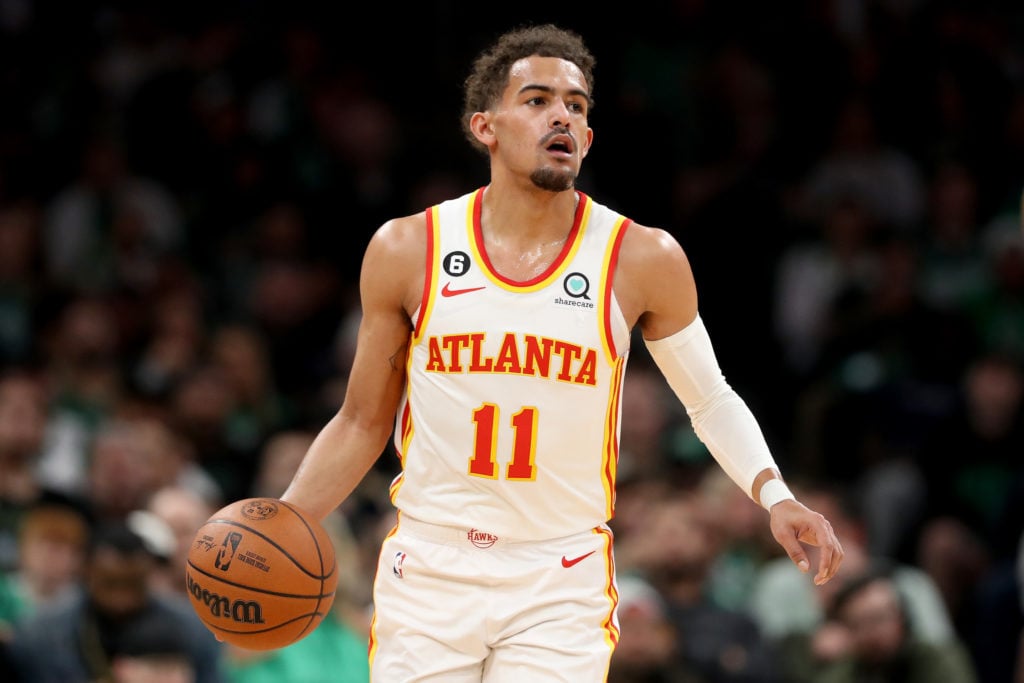 trae young fiancée fiancee girlfriend shelby miller