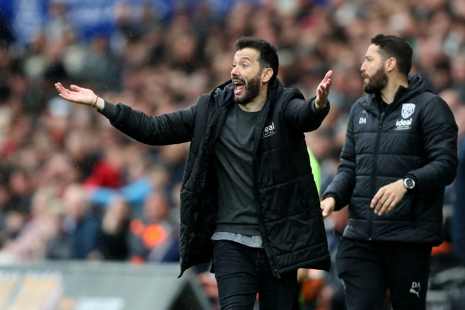 SWANSEA, WALES - MAY 08: Carlos Corberan Head Coach / Manager of West Bromwich Albion during the Sky Bet Championship between Swansea City and West...