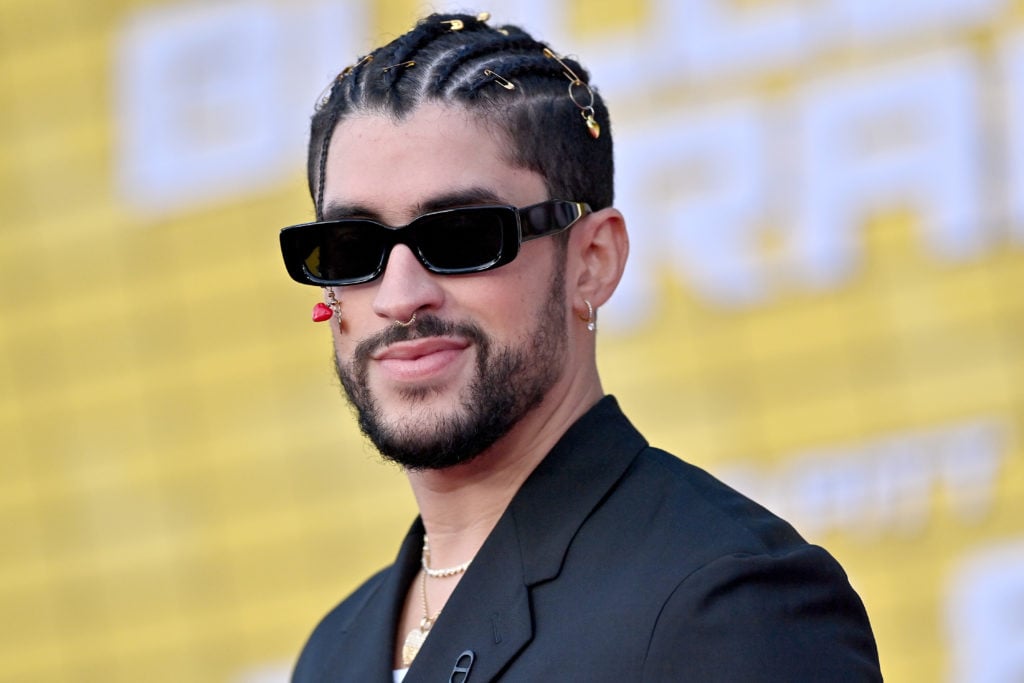 Bad Bunny at Los Angeles Premiere Of Columbia Pictures' "Bullet Train" - Arrivals