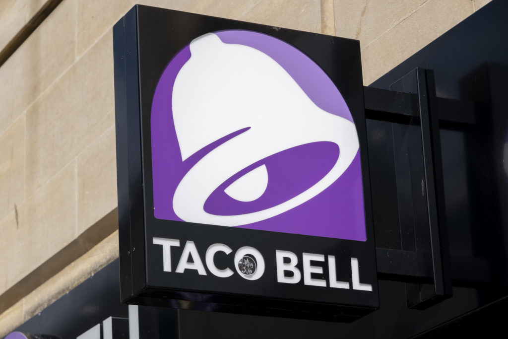 Sign For Fast Food Brand Taco Bell.