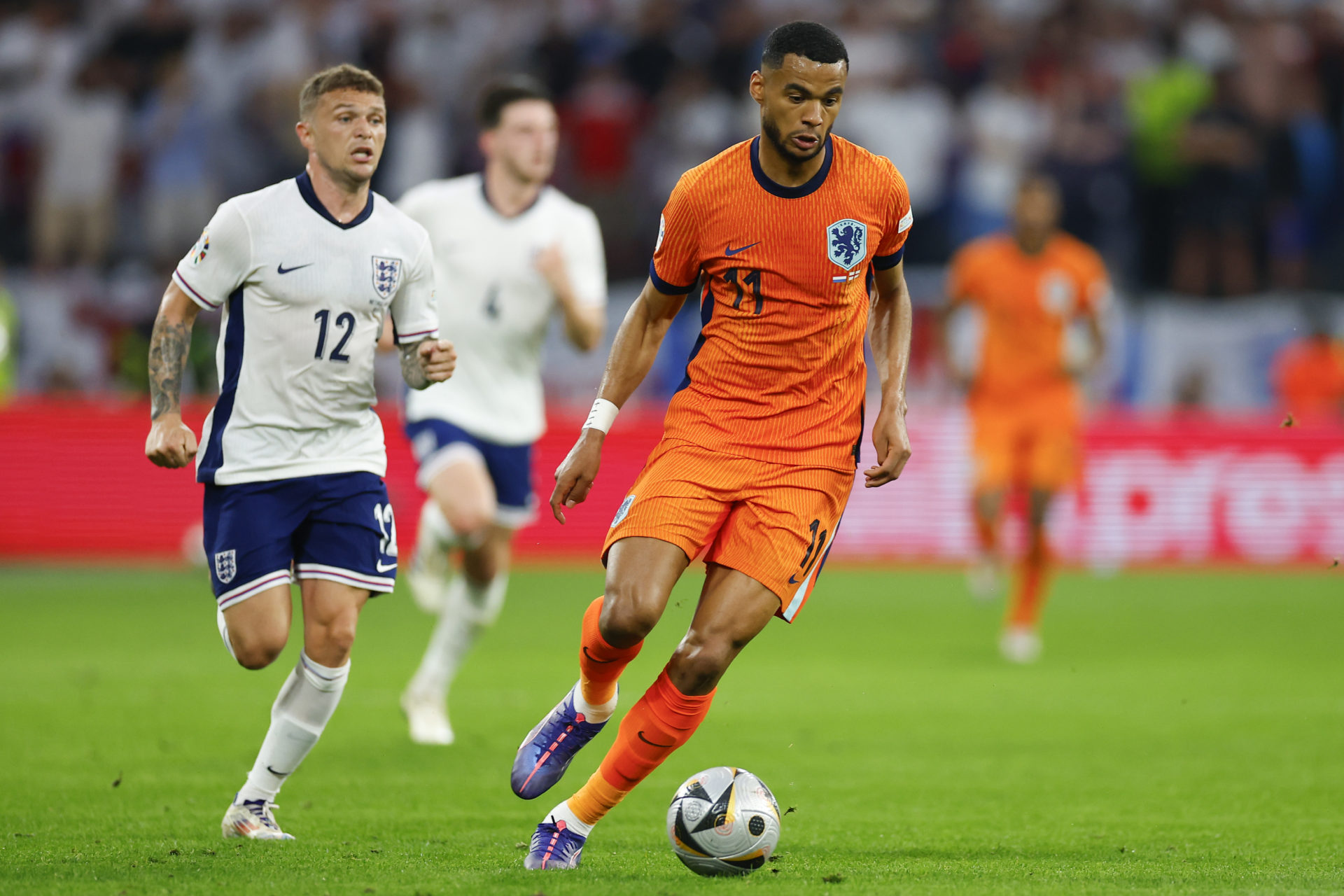 DORTMUND, 10-07-2024, BVB Stadium , European Football Championship Euro2024, Semi finals match no.50 between Netherlands and England. Netherlands p...
