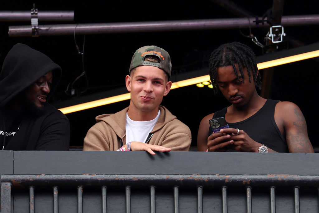 C watches J Hus perform on the main stage during day two of Wireless Festival 2024 at Finsbury Park on July 13, 2024 in London, England. (Photo by Simone Joyner/Getty Images