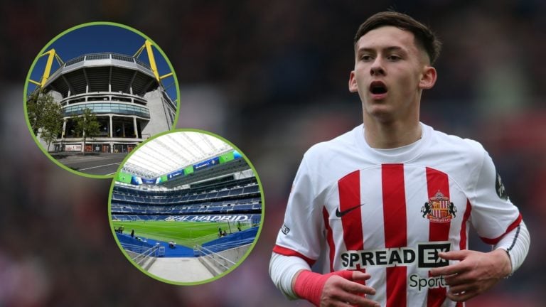 Chris Rigg is playing for Sunderland in the Sky Bet Championship match against Blackburn Rovers at the Stadium Of Light in Sunderland. Inset, Berna...