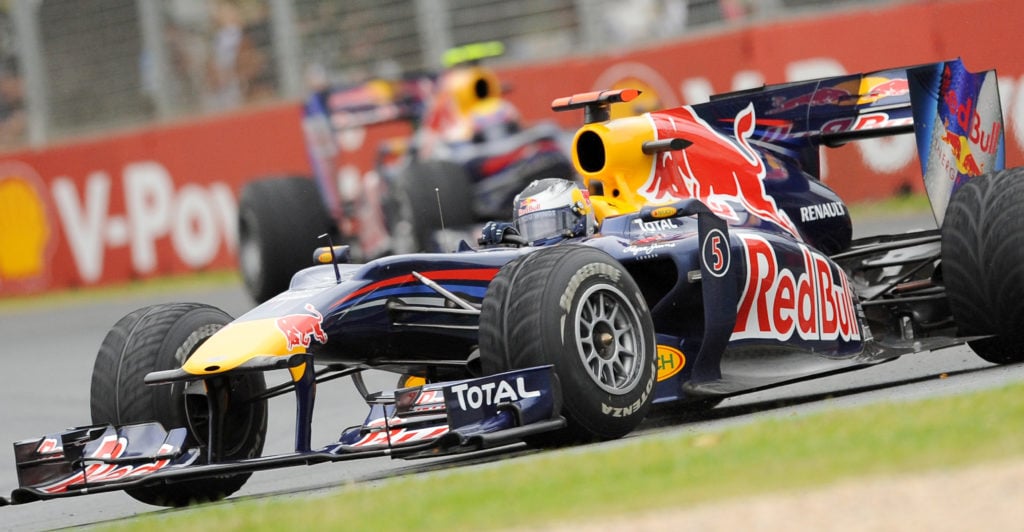 Red Bull's Sebastian Vettel at the 2010 Australian Grand Prix