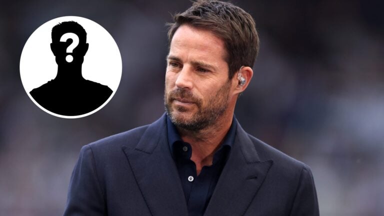 Jamie Redknapp look on while presenting with Sky Sports