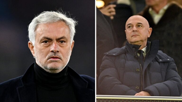 Jose Mourinho and Daniel Levy