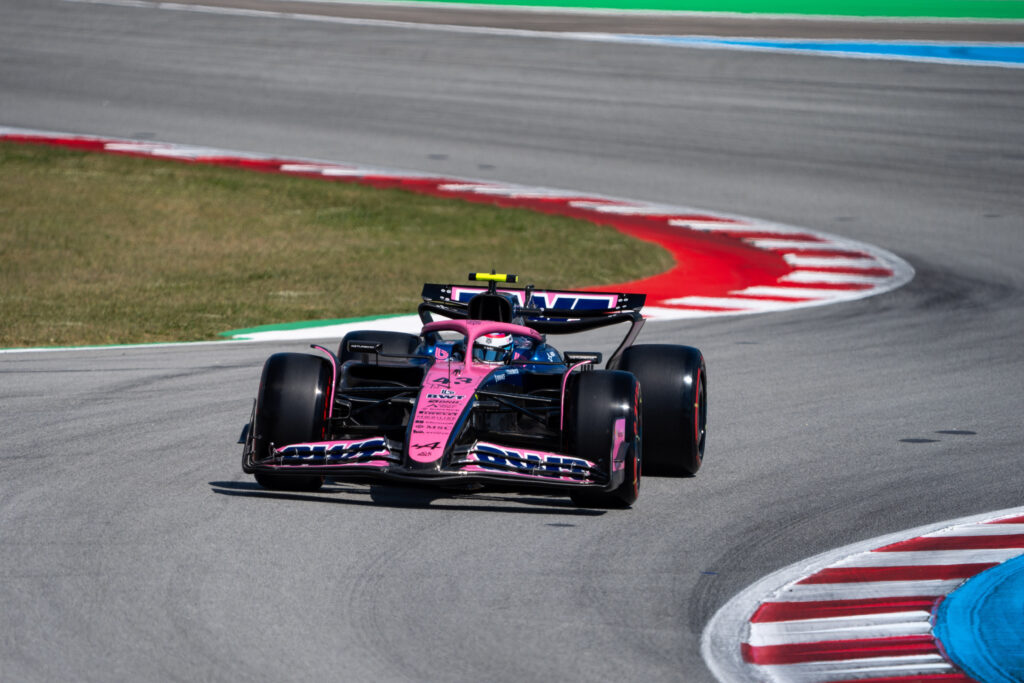 BWT Alpine F1 Team's Argentine driver Franco Colapinto during qualifying for the F1 Spanish Grand Prix