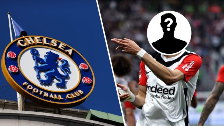 Chelsea badge and mystery potential Chelsea signing