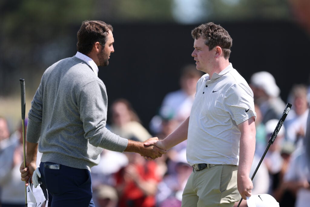 Scottie Scheffler with Robert MacIntyre at the Genesis Scottish Open