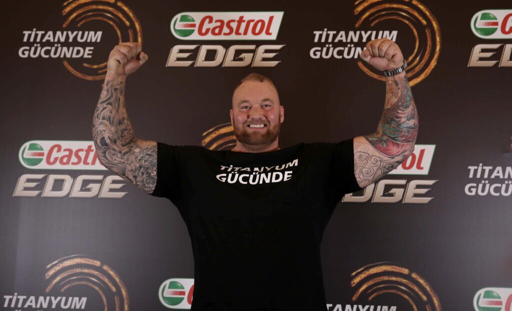 Thor Bjornsson during promotion in Istanbul