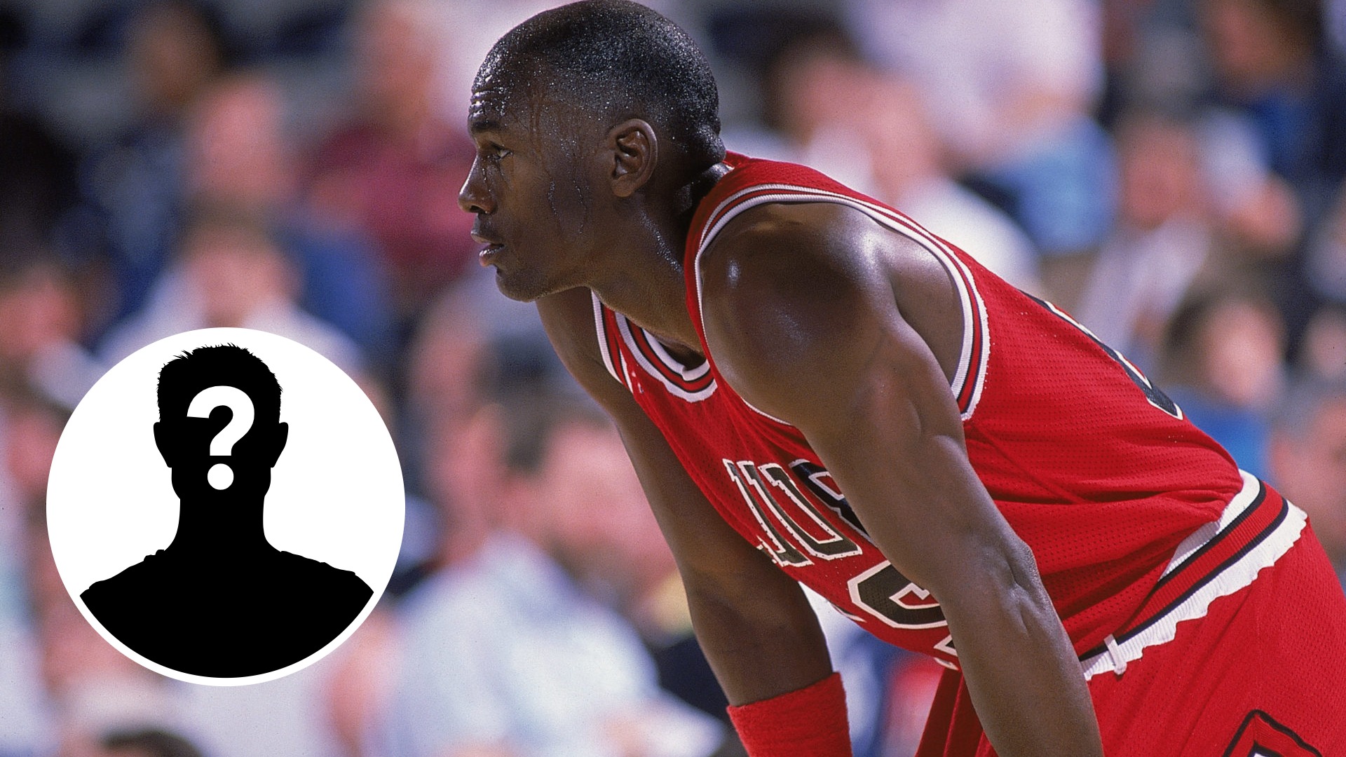 Credit: 1988: Michael Jordan #23 of the Chicago Bulls rests on the court during a game. NOTE TO USER: User expressly acknowledges and agrees that, ...