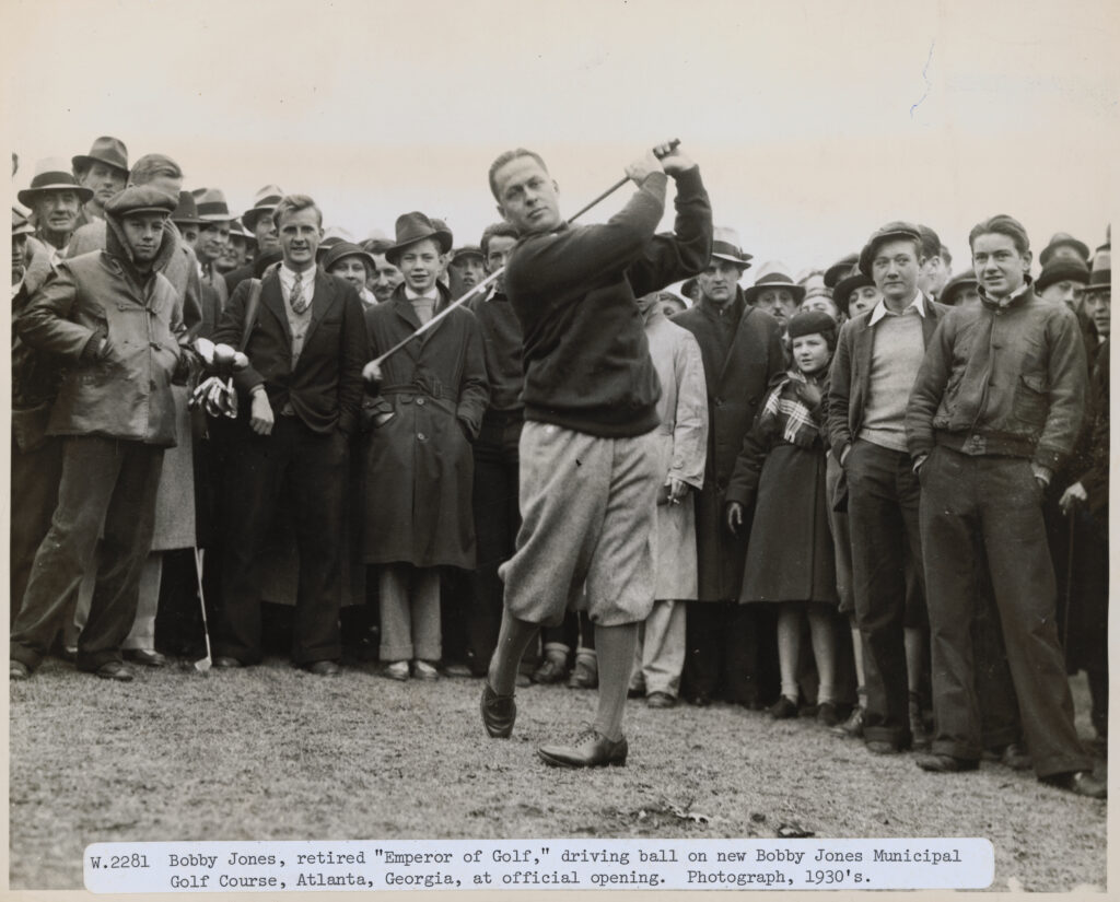 Bobby Jones in Golfing Action