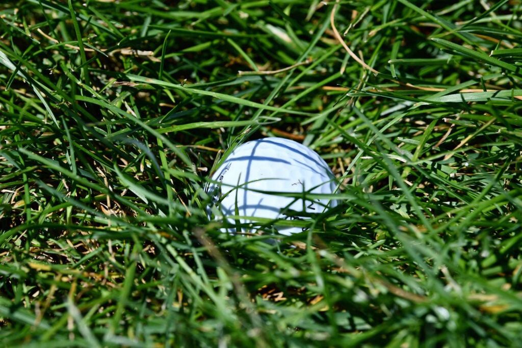 A A generic view of a golf ball during the Nationwide Children's Hospital Championship