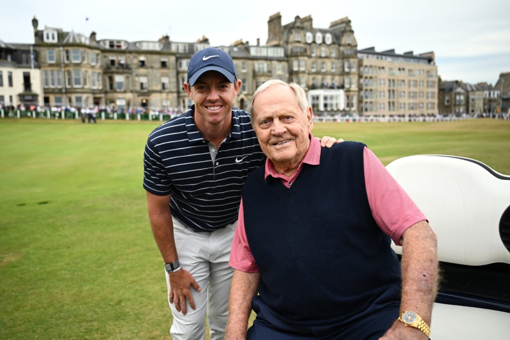 Rory McIlroy and Jack Nicklaus at The 150th Open