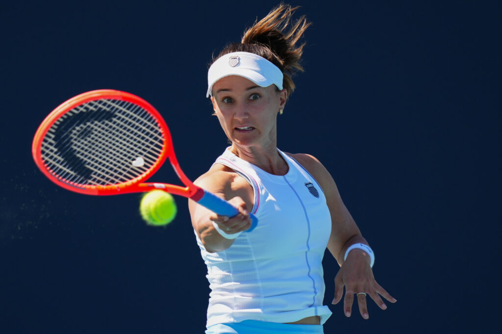 Lauren Davis at the Miami Open in 2023
