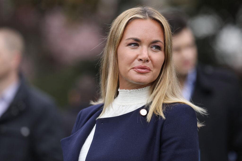 Vanessa Trump looking away from camera