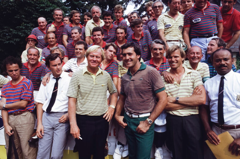 Seve Ballesteros and Jack Nicklaus in 1983