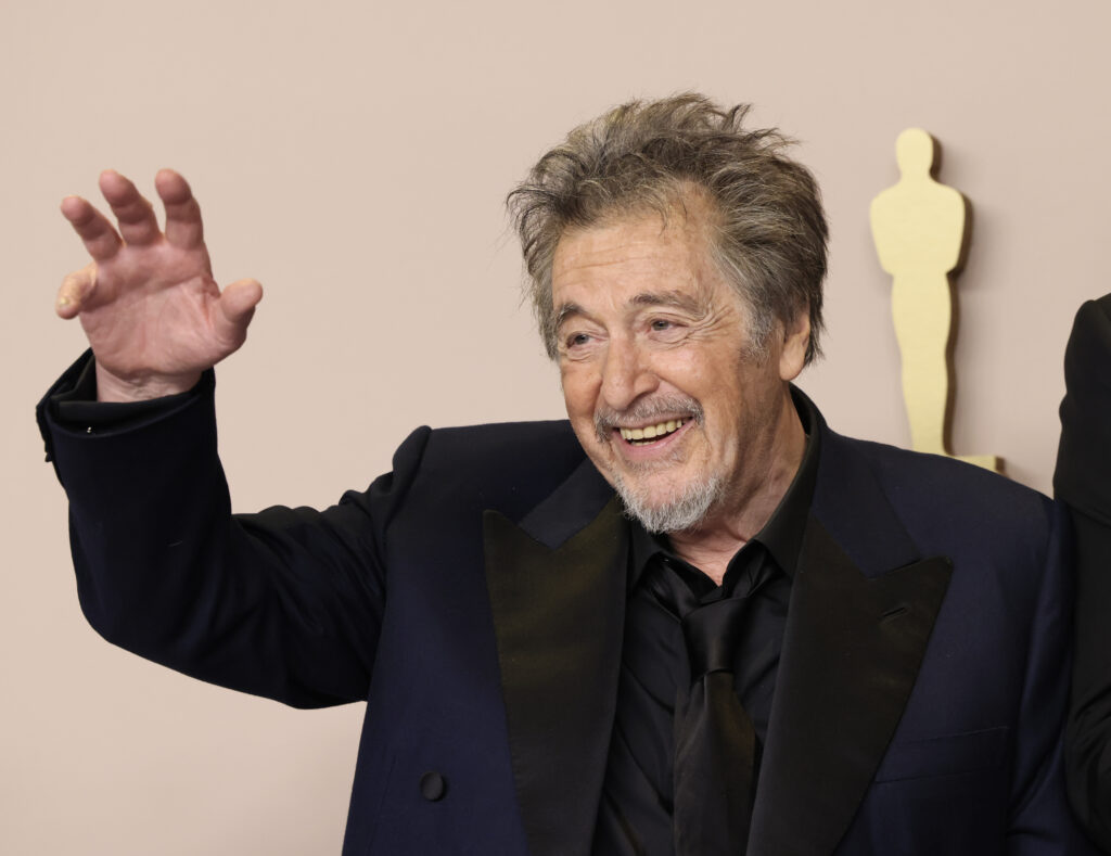Al Pacino poses in the press room during the 96th Annual Academy Awards at Ovation Hollywood on March 10, 2024 in Hollywood, California.