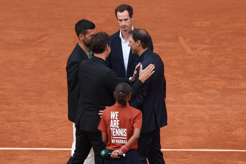 Rafael Nadal, Roger Federer, Novak Djokovic and Andy Murray meet at Roland Garros.