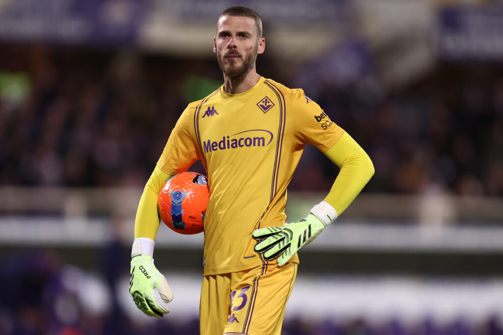 David De Gea of Acf Fiorentina looks on during the Serie A