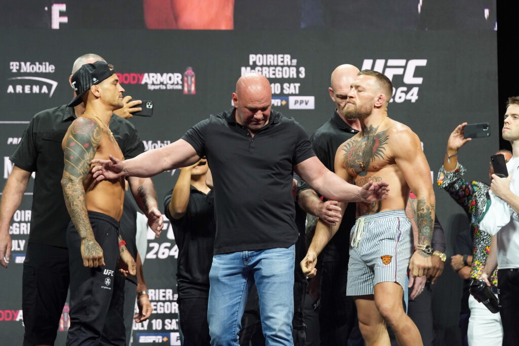 MMA: JUL 09 UFC 264 Ceremonial Weigh-In