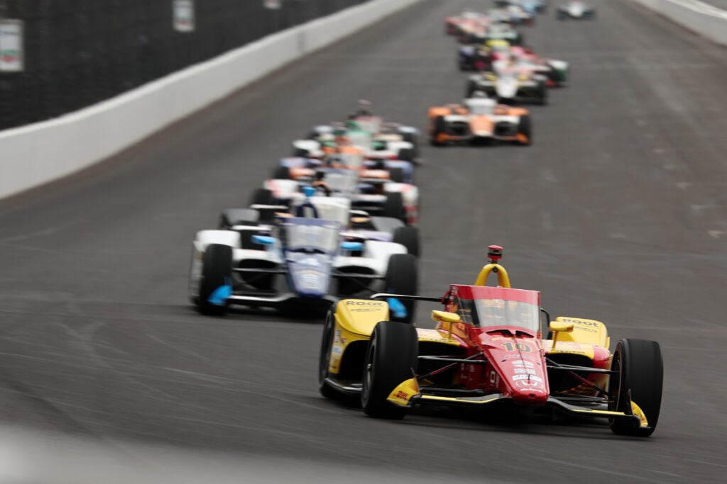 Alex Palou leads the pack at the 109th Indianapolis 500 in 2025