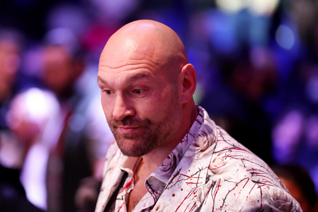Tyson Fury looks on during the "All or Nothing" Fight Night at The O2 Arena