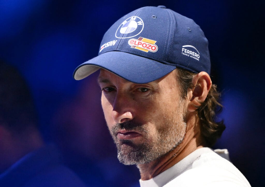 Juan Carlos Ferrero looks on during the 2025 ATP Finals