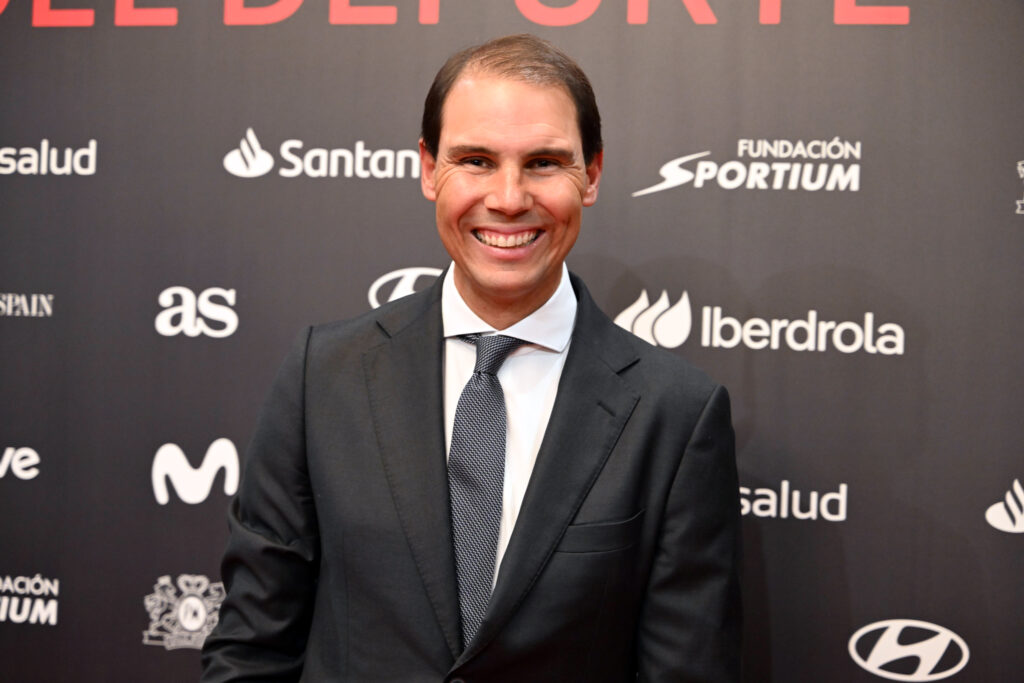 Rafael Nadal poses at the photocall of the AS Sports Awards at the Palace Hotel.