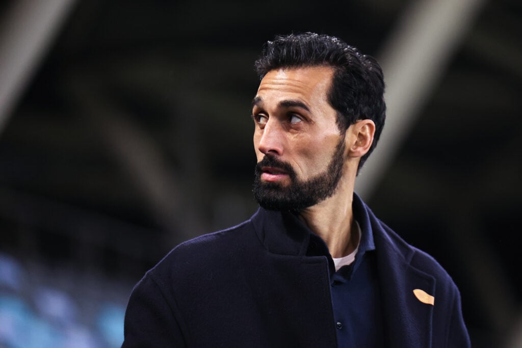 Alvaro Arbeloa the head coach / manager of Real Madrid Castilla