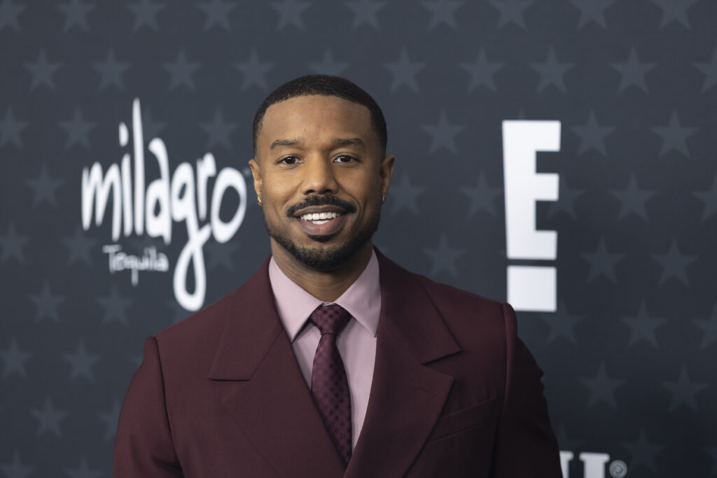 Michael B. Jordan attends the 31st Annual Critics Choice Awards at Barker Hangar.