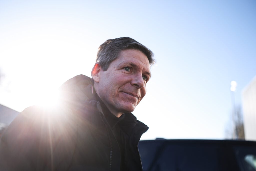 Oliver Glasner, Manager of Crystal Palace arrives at the stadium before the Emirates FA Cup Third Round match between Macclesfield and Crystal Palace.