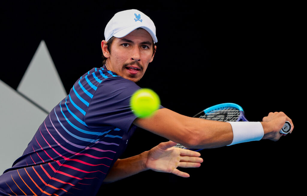 Alexei Popyrin in action.