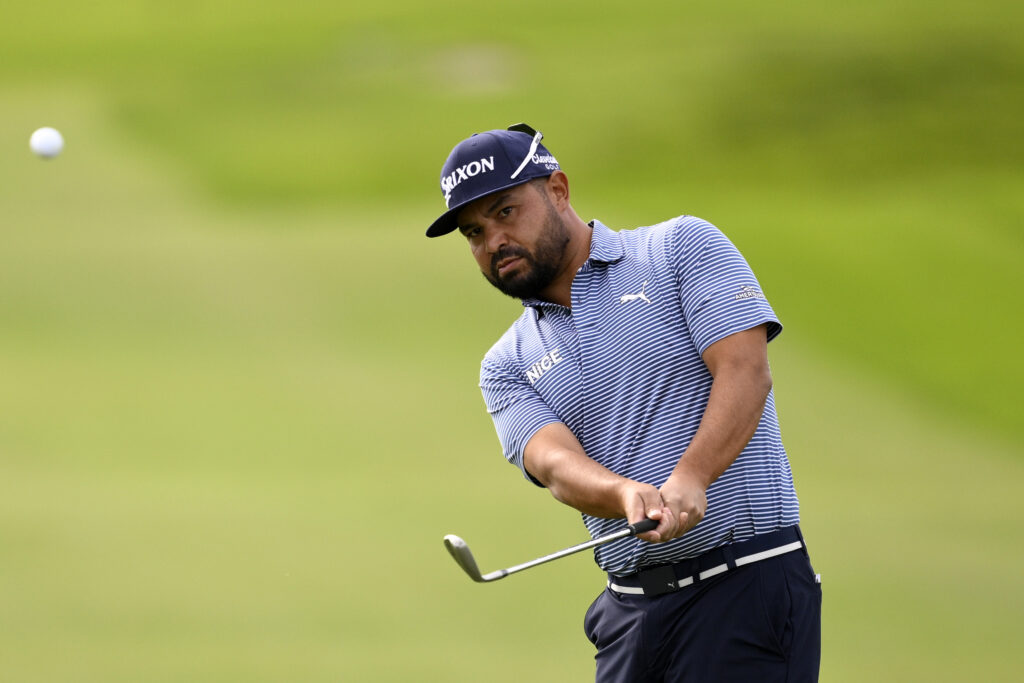 J.J. Spaun in action at the Farmers Insurance Open in 2026