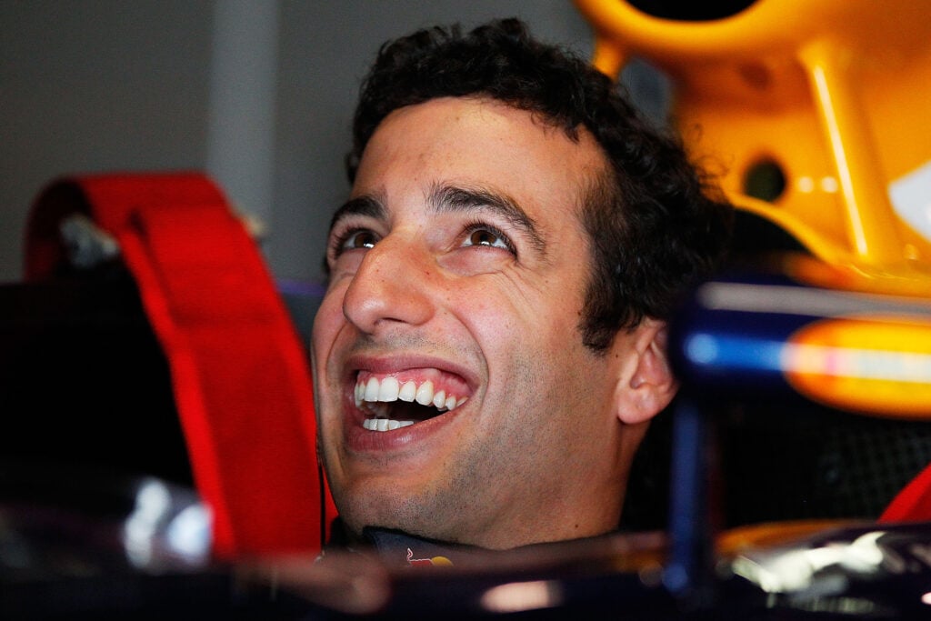 Daniel Ricciardo of Infiniti Red Bull Racing prepares to drive at the 2014 Top Gear Festival Sydney at Sydney Motorsport Park