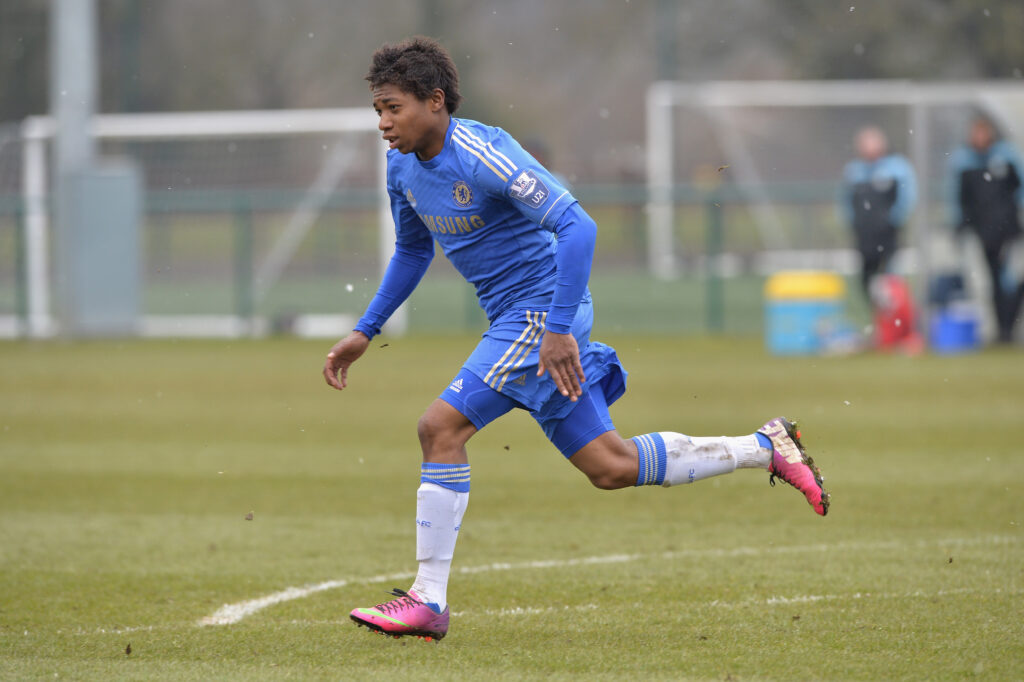 Chelsea's Lamisha Musonda during a Barclays U21 Premier League match between Chelsea U21 and Aston Villa U21 at Cobham Training Ground.