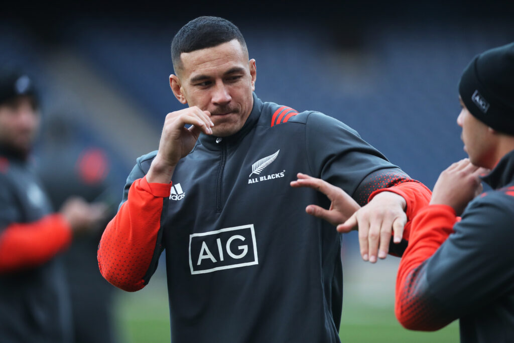 Sonny Bill Williams of New Zealand is seen during the Captains Run at Murrayfield Stadium