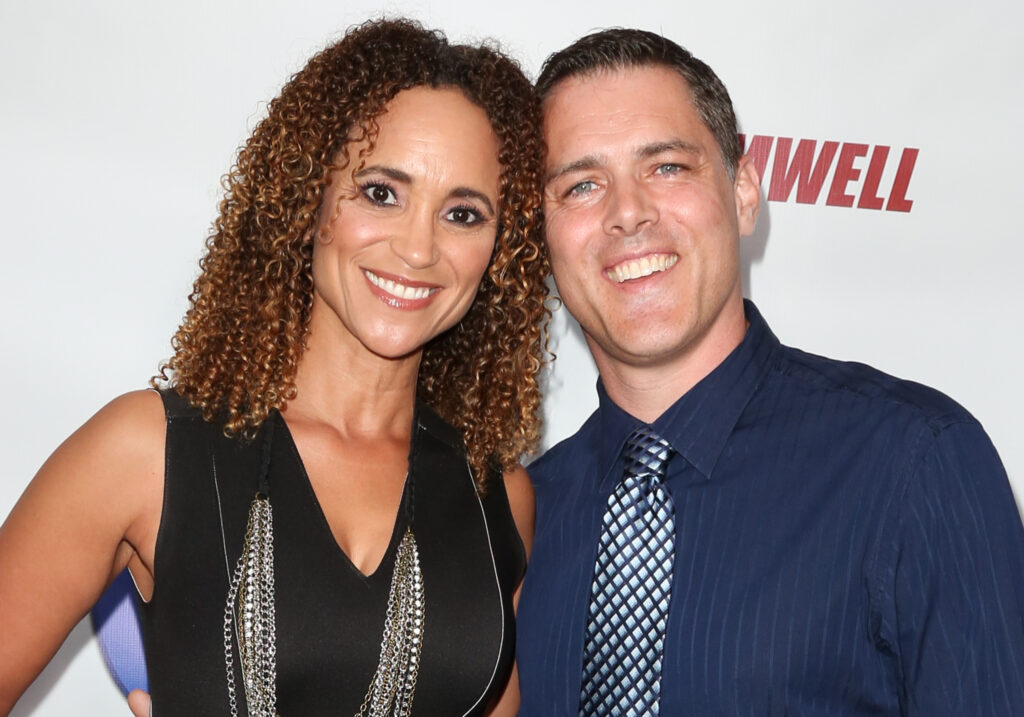 TV Personality Karyn Bryant (L) and her Husband Wade Eck (R) attend the 2018 Carney Awards at The Broad Stage.