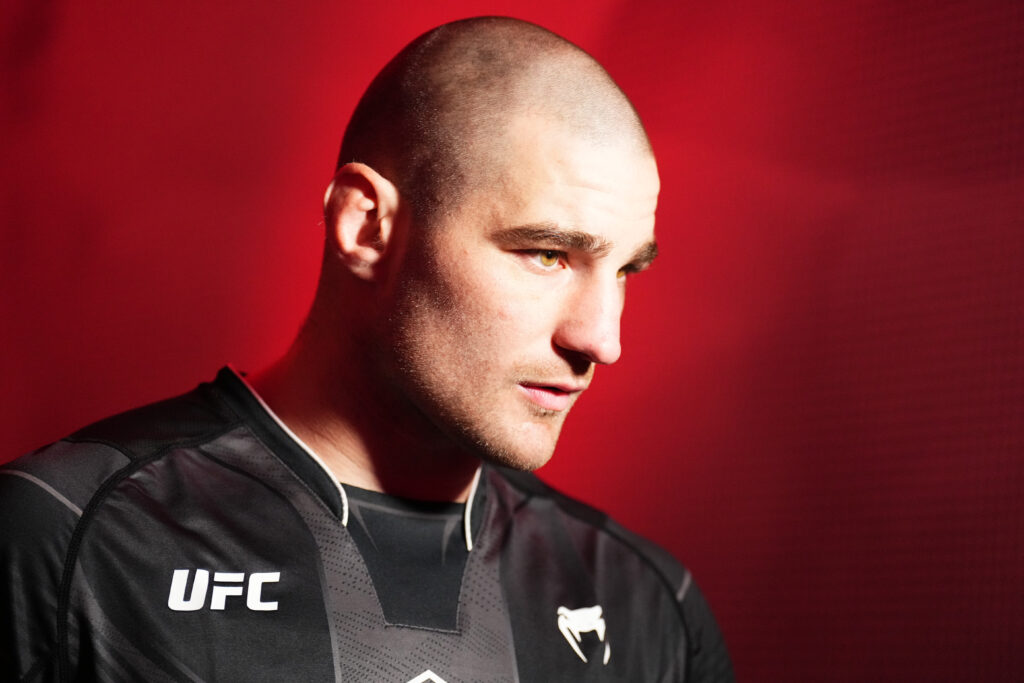 Sean Strickland prepares to fight Nassourdine Imavov of Russia in a light heavyweight fight during the UFC Fight Night event at UFC APEX on January 14, 2023 in Las Vegas, Nevada.