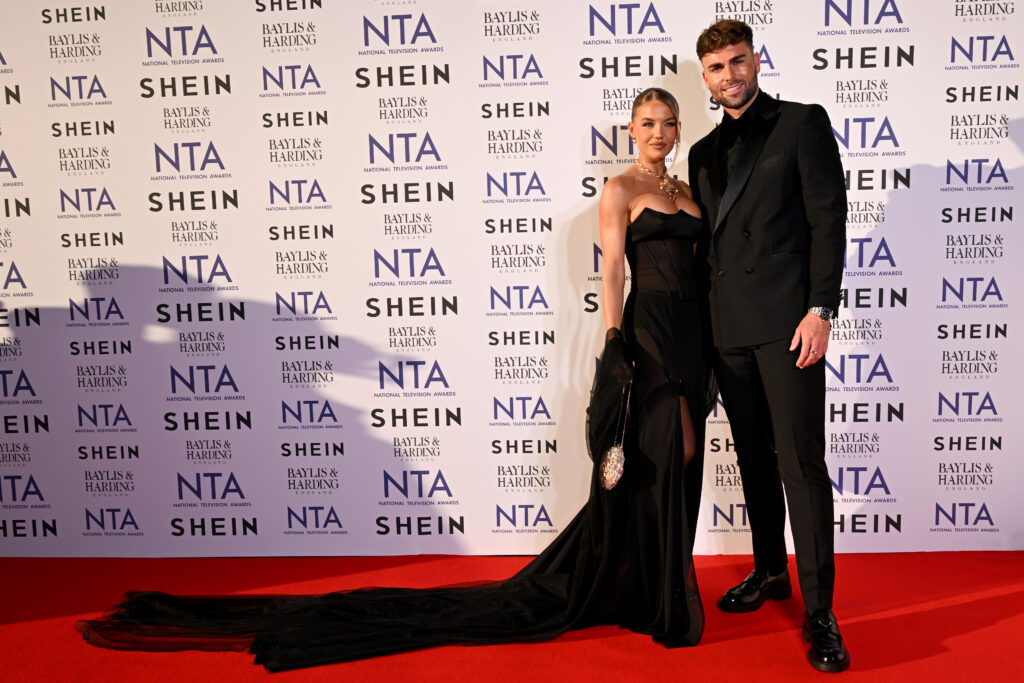 Molly Smith and Tom Clare attend the NTAs 2024 at The O2 Arena on September 11, 2024 in London, England.