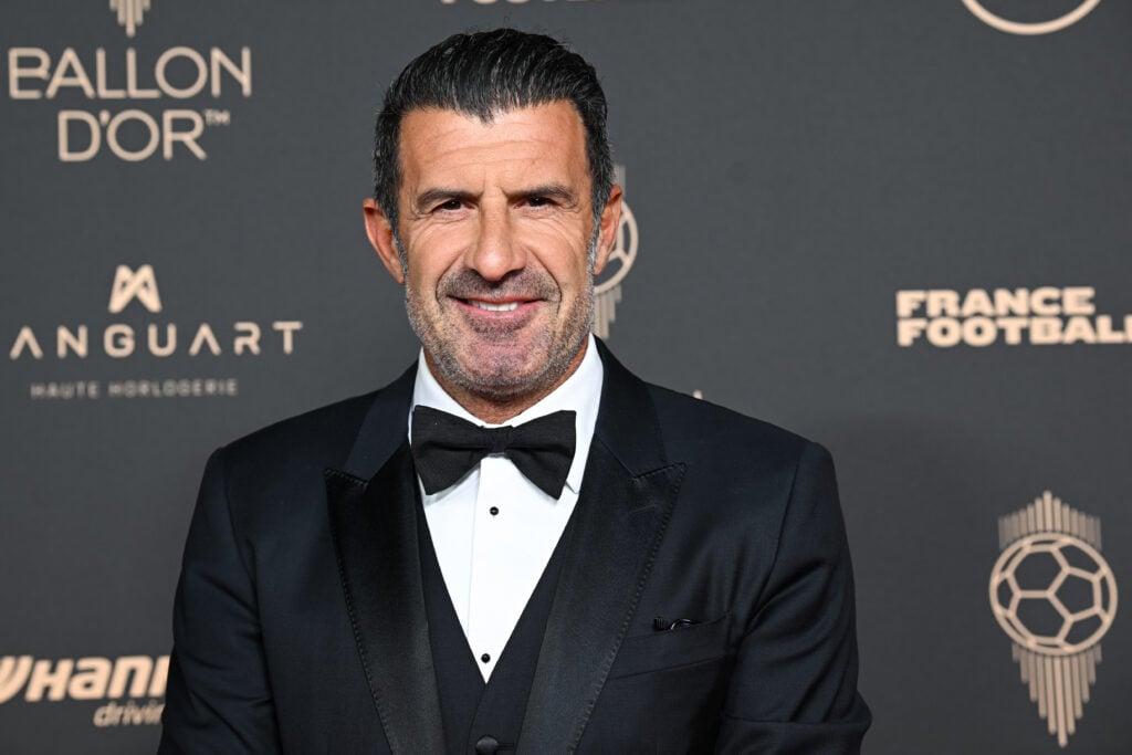 Luis Figo attends the 69th Ballon D'Or Photocall at Theatre Du Chatelet on September 22, 2025 in Paris, France.