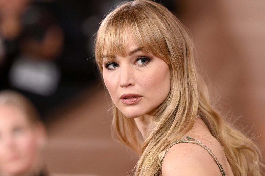 Jennifer Lawrence attends the 83rd Annual Golden Globe Awards at The Beverly Hilton.