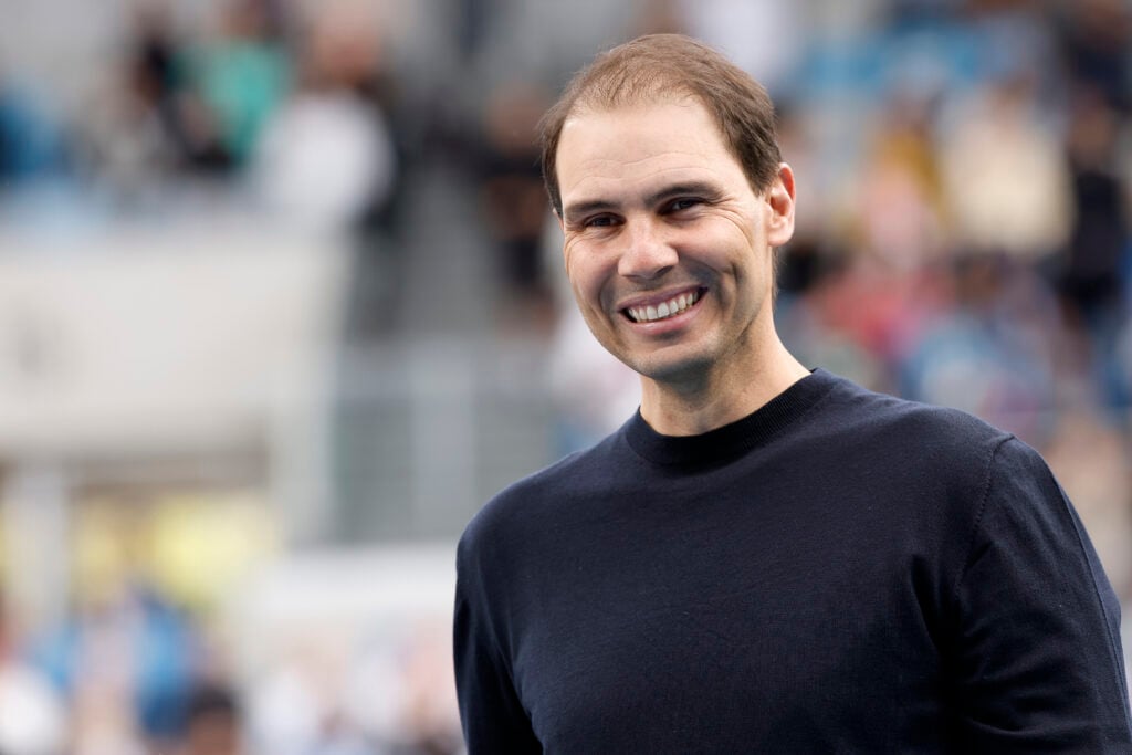 Former tennis player Rafael Nadal attends the Kia Night of Legends during day 15 of the 2026 Australian Open at Melbourne Park.