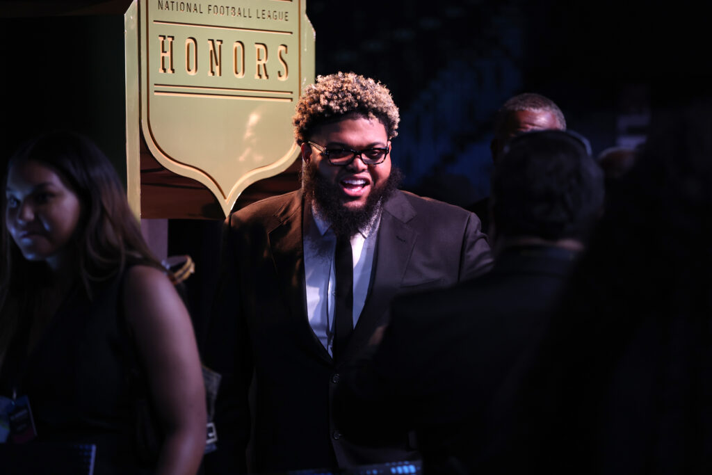 Druski during NFL Honors' red carpet at Palace of Fine Arts in San Francisco.
