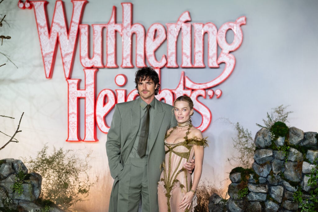 Jacob Elordi and Margot Robbie attend the "Wuthering Heights" UK Premiere