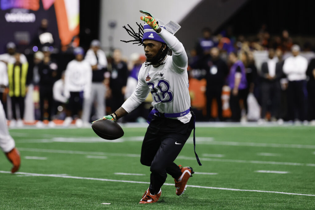 CeeDee Lamb #88 of the Dallas Cowboys in action during the 2026 NFL Pro Bowl game between the AFC and the NFC