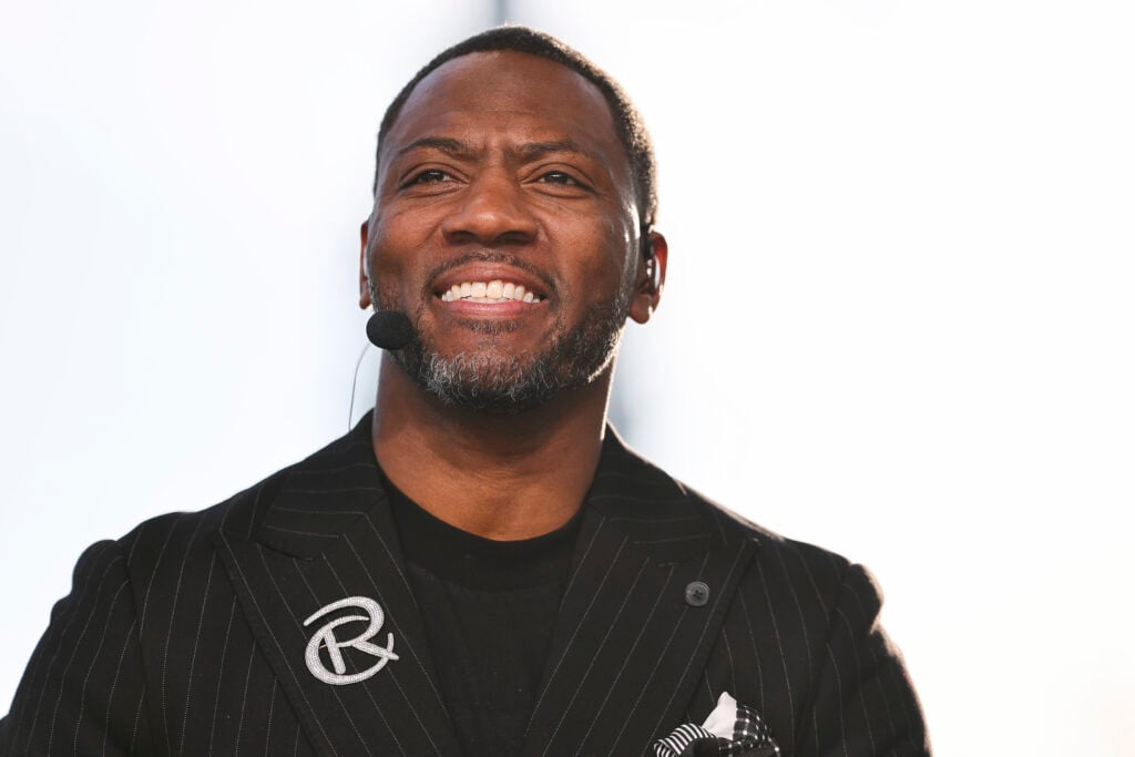 ESPN analyst Ryan Clark is seen on the set of "First Take" on February 06, 2026 in San Francisco.